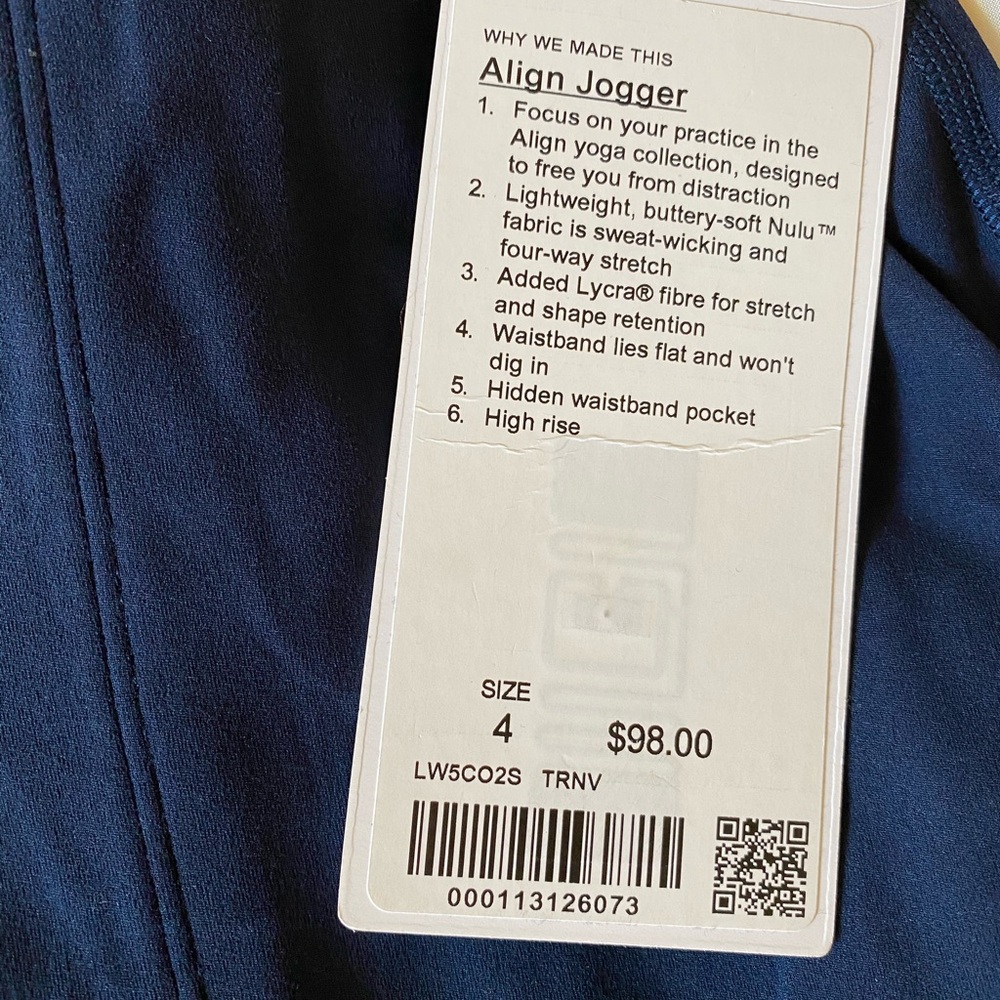 Align Jogger 28” True Navy NWT - Picture 6 of 8